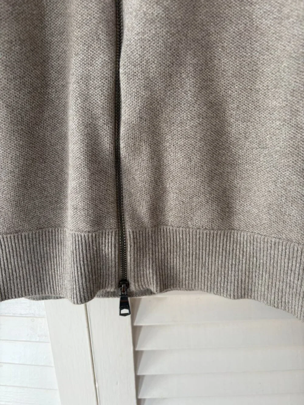 Banana Republic men's Supima Cotton Honeycomb Full Zip Cardigan sweater large